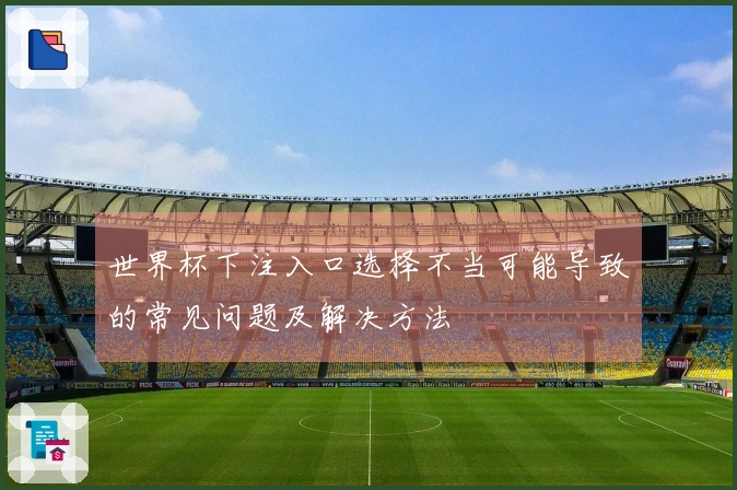 世界杯下注入口选择不当可能导致的常见问题及解决方法