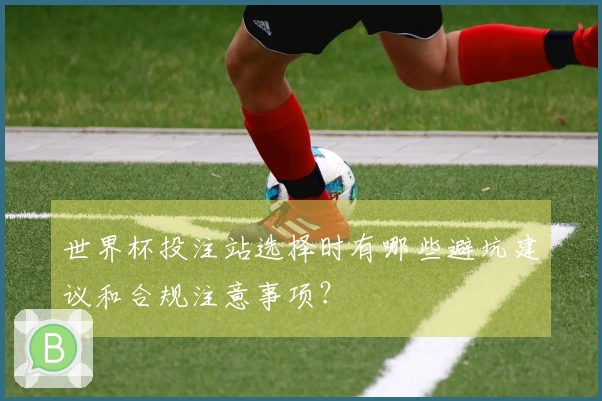 世界杯投注站选择时有哪些避坑建议和合规注意事项？